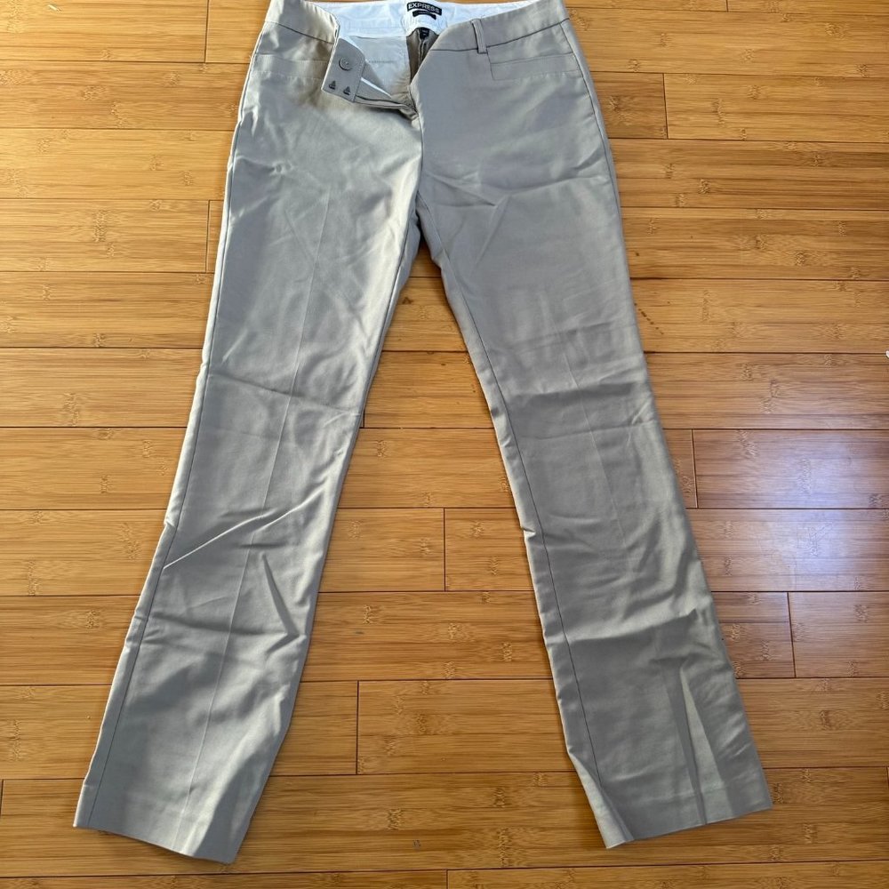 Express Columnist Bootcut Pant in Beige